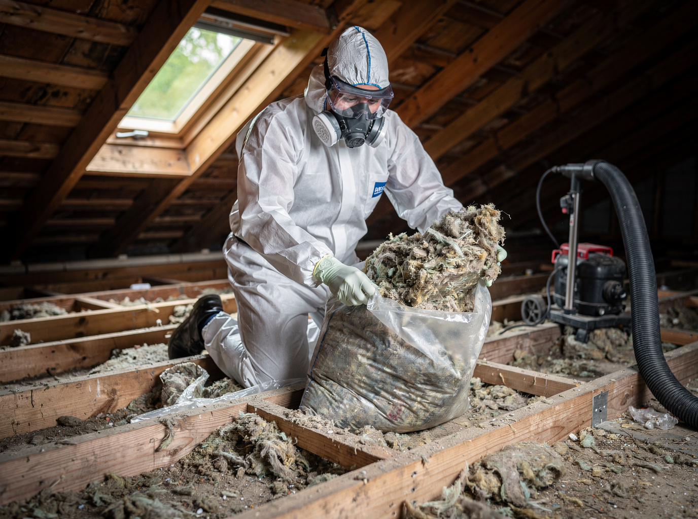 Contaminated Insulation Removal in Spring